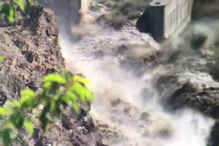 dam built on rishi ganga river breaks after glacier burst in uttarakhand