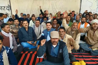 Employees of cooperative societies sitting on strike