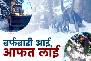 Snowfall brought trouble in shimla