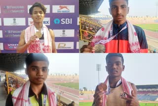 jharkhand got four medals on second day of 36th national junior athletics championships