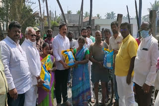 tdp helped amalapuram fire accident victims