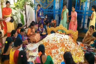 Laksha Pushparchana at Sri Lakshmi Chennakesava Temple in devarakadra in mahaboobnagar district