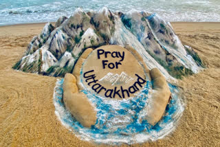 Sand art by acclaimed sand artist Sudarsan Pattnaik praying for Uttarakhand