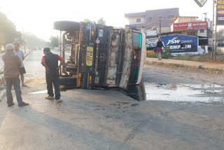 petrol lorry pulti in dharwad