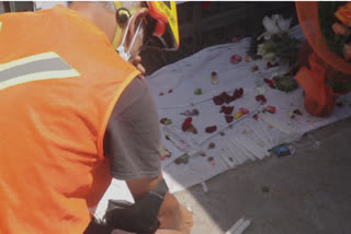 People gather to pay respects to street juggler killed in Chile