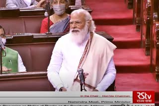 Modi replies to the Motion of Thanks on the President's Address, in the Rajya Sabha