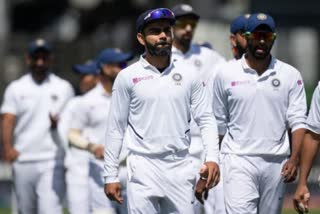 india all out in first test first innings