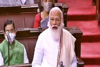 PM Modi in Rajya Sabha