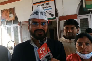 AAP candidate Dhirendra Kumar