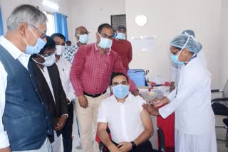 Second phase of corona vaccination in janjgir champa