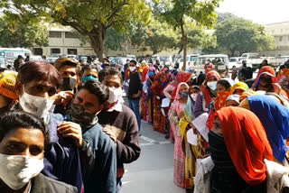 vaccination of workers,  coronavirus vaccination in jaipur  , jaipur latest hindi news  rajasthan latest hindi news