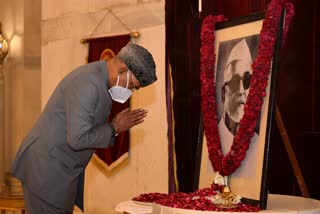 The President paid homage to Dr. Zakir Hussain on his birthday