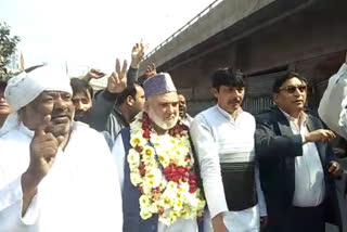 aap candidate Haji ishrak file nomination for delhi mcd byelection