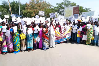 Demonstration in Perambalur demanding housing lease