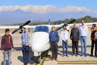 heli taxi service started from Kangra airport to Hisar