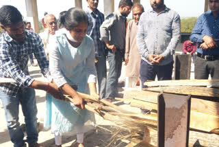 Daughter offering fire to father