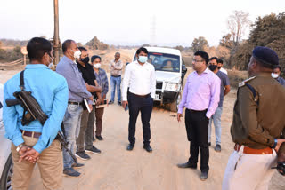 Collector inspected bypass road in kanker