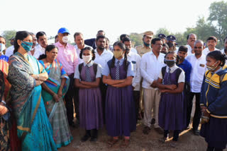 minister sabitha indra reddy, nedunuru, palle nidra