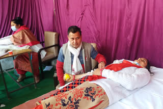 Blood donation camp organized in Bilaspur