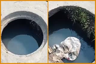 Open drains in Mubakpur dabas