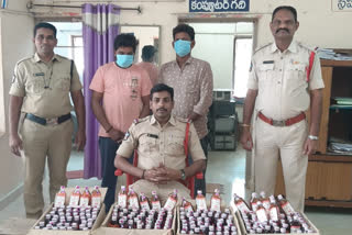 liquor seized at Payakaraopeta