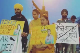 Karnal protest Naudeep Kaurs release