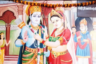 माघ मेले में लगी रामायण की सजीव प्रदर्शनी.