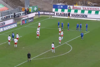 Karlsruher, Germany, corner kick routine, Bundesliga