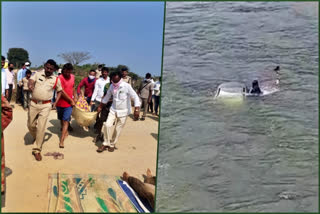 Car washed away into canal, Car washed away into canal in Warangal, Warangal tragedy, Warangal tragedy news, ಕೆನಾಲ್​ನಲ್ಲಿ ಕೊಚ್ಚಿ ಹೋದ ಕಾರು, ವರಂಗಲ್​ನಲ್ಲಿ ಕೆನಾಲ್​ನಲ್ಲಿ ಕೊಚ್ಚಿ ಹೋದ ಕಾರು, ವರಂಗಲ್​ ದುರಂತ, ವರಂಗಲ್​ ದುರಂತ ಸುದ್ದಿ,