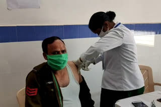 Police department getting first stage vaccine of covid-19