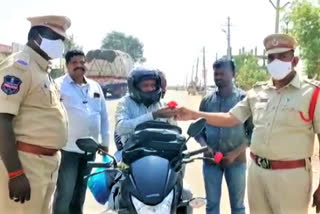 Innovative celebrations of 32 national Road Safety in narayanpet