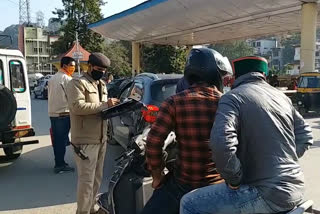 helmet on two wheeler vehicle