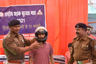 Be safe wearing a helmet