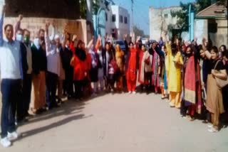 nuh mewat madal teachar protest