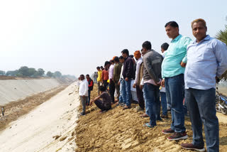 six member team examines north Koyal main canal construction work in palamu