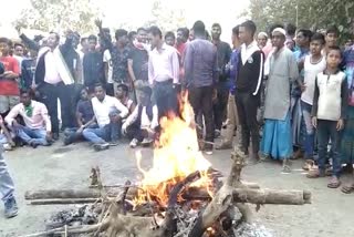 road blockade at gharmura national highway