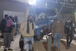 illegal coal laden tractor confiscated