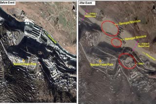 satelite image of uttarkhand glacial burst