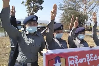 In rural Myanmar, residents protect police who reject coup