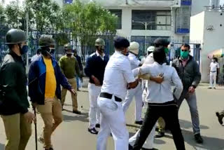 10 arrested in left youth nabanna march