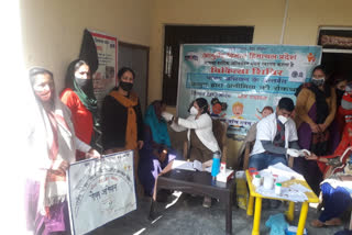 Blood test camp organized in Bhoranj, भोरंज में खून जांच शिविर का आयोजन