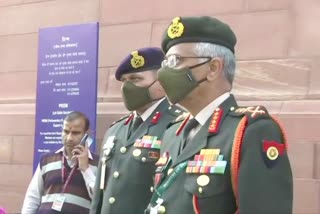 Bipin Rawat and Army Chief General MM Naravane