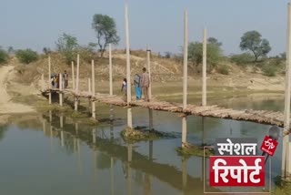 villagers built a bridge over the river by themselves in udaipur village