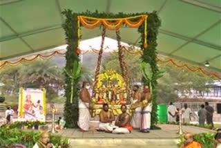 The festival of worship of the famous lyricist Sri Purandaradasa was held in Thirumala