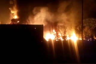 Fire broke out in Chemical factory factory