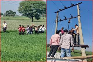 Farmers seized 7 transformers and 1 bike in Neemuch