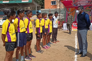 players selection started in handball team in gumla