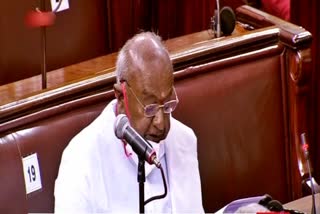 former priminister hd devegowda talks about budget in rajyasabhe