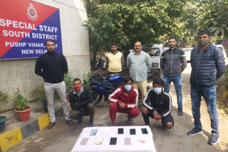 Special staff arrested three accused including a receiver in south delhi