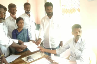 settypalli volunteer resigned and filed nominations as sarpanch